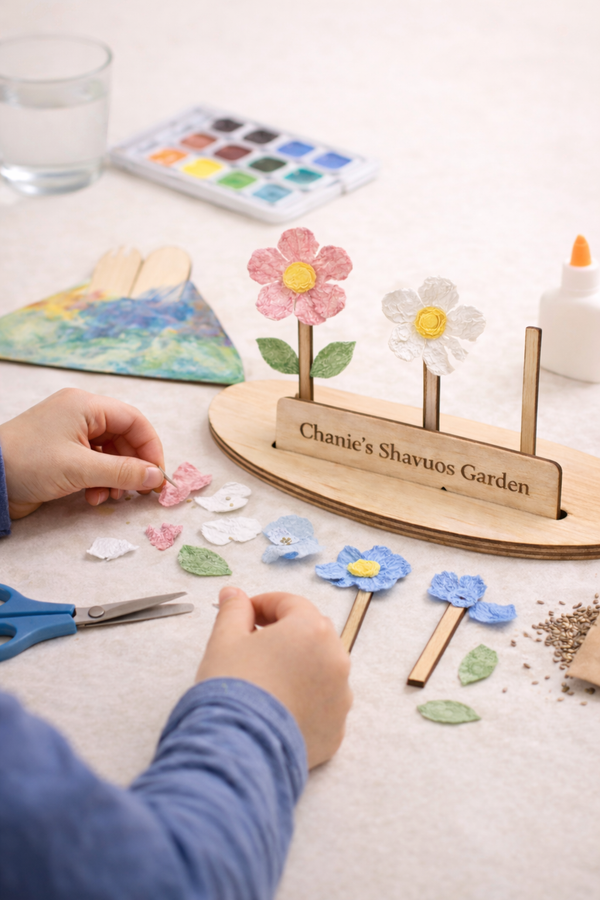 Handmade Seed Paper Shavuot Centerpiece Craft Kit
